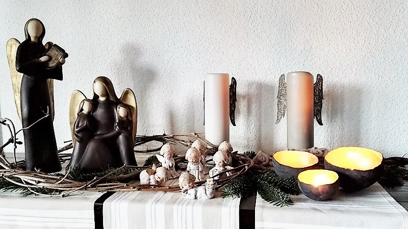 DIY Gips-Teelichthalter Weihnachten Annefaktur.de