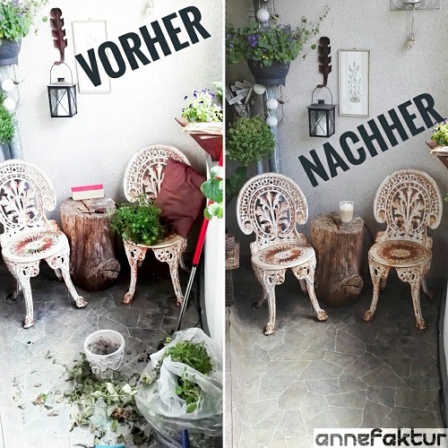 DIY, Annefaktur, Blogger, Blog, Berlin, Bastelblog, Kreativblog, Tagebuch, Abenteuer, Trends 2017, Kleiner Balkon, small space, Lifehack, Aufräumen, Wetter, Regen, Sommer