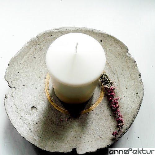 Beton, Deko, Schale, Beton-Schale, Zement, Herbstdeko, Basteln, DIY, Do it yourself, Berlin, Blog, Annefaktur, Weihnachtsdeko, Winterzeit, Winterbasteln, Kerzen, Heidekraut